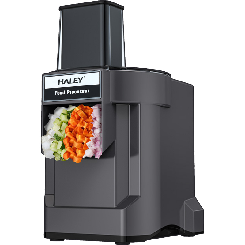 Tocător Electric Comercial HALEY HY-1321, Garanție 3 Ani, 600W, Capacitate Peste 17 Căni, Feliator pentru Cartofi și Ceapă, Accesorii Incluse, pentru Restaurant, Hotel și Bucătărie Profesională
