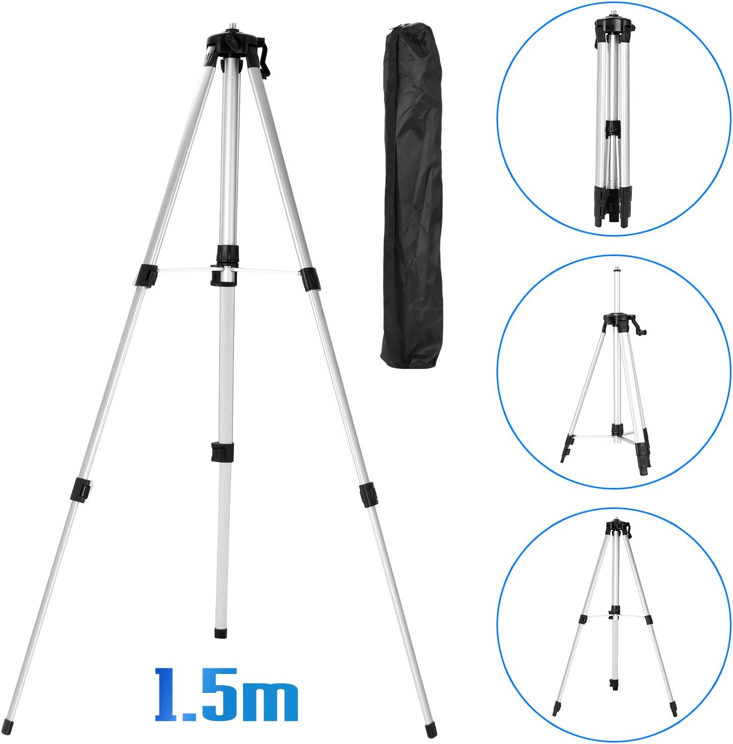 Nivela laser 4D cu 16 linii, autonivelare, lumină verde, telecomandă, trepied inclus