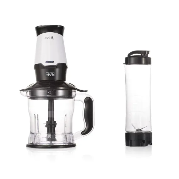 Blender Electric 2 în 1 RAF R.2905, 350W, Blender și Storcător Fructe, Recipient 1.5L, Lame din Inox, Pahar To-Go Inclus