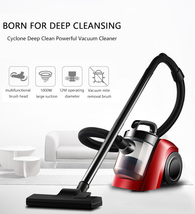 Aspirator Cyclon Sonymax Fără Sac, Capacitate 2L, Putere 1300W, Filtrare Ciclonică, Recipient Lavabil, Compact, Roșu
