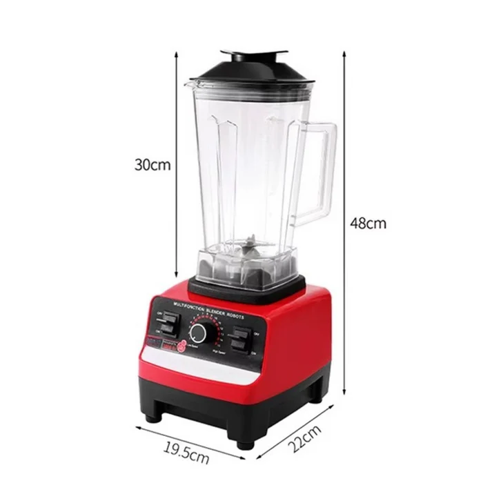 Blender multifuncțional 2L, 15 viteze + Pulse, lame inox, zdrobire gheață, motor cupru