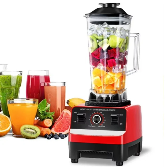 Blender multifuncțional 2L, 15 viteze + Pulse, lame inox, zdrobire gheață, motor cupru