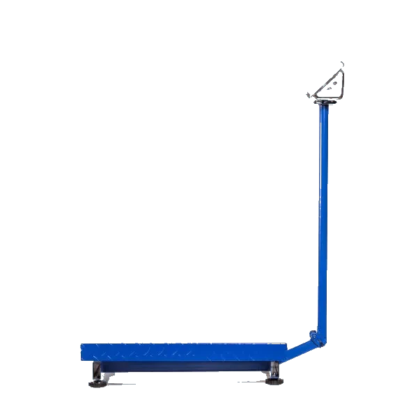 Cântar electronic 500 kg cu platformă metalică 45x60 cm, afișaj LCD iluminat, funcție TARE, acumulator, braț rabatabil