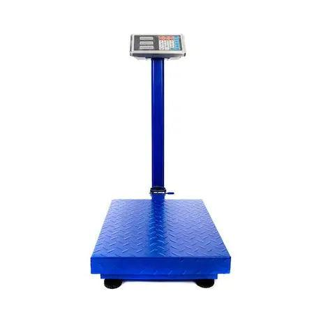 Cântar electronic 500 kg cu platformă metalică 45x60 cm, afișaj LCD iluminat, funcție TARE, acumulator, braț rabatabil