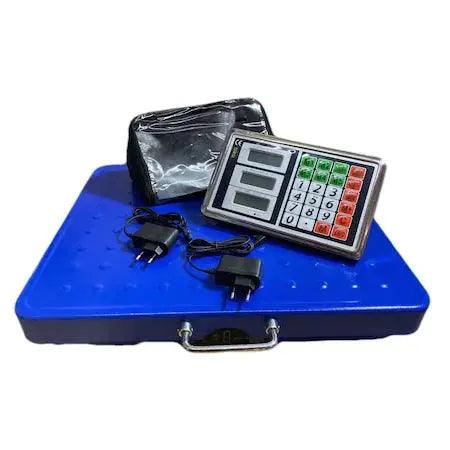 Cântar electronic 350 kg cu platformă 50x40 cm, conexiune wireless între platformă și afișaj, acumulator, afișaj LCD