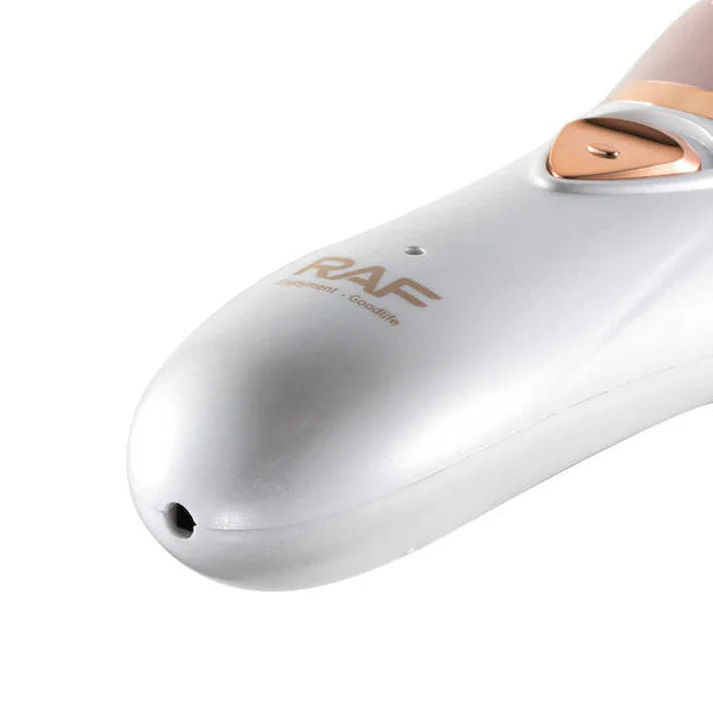 Epilator facial electric cu fir de ata RAF R4029, reincarcabil, 5W, acumulator 1200mAh, alb/roz, garantie 3 ani