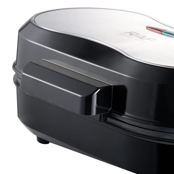 Aparat pentru burgeri si omlete RAF R245, 850W, 2 compartimente, antiaderent, compact, garantie 3 ani