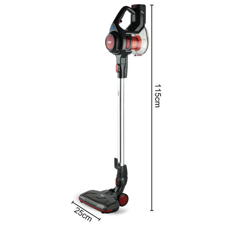 Aspirator fără Fir RAF R8667 2 în 1, Vertical și de Mână, 100W, Filtru HEPA, Autonomie până la 30 Minute, Fără Sac
