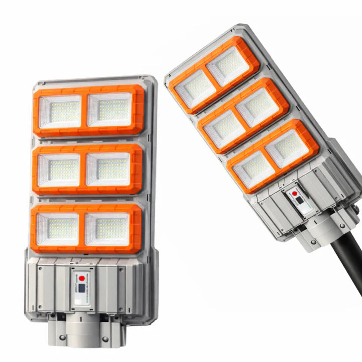 Lampă Solară Stradală LED 3000W, Panou Solar Inclus, Telecomandă, Senzor de Mișcare, IP66, Iluminare Puternică pentru Curte, Grădină și Exterior