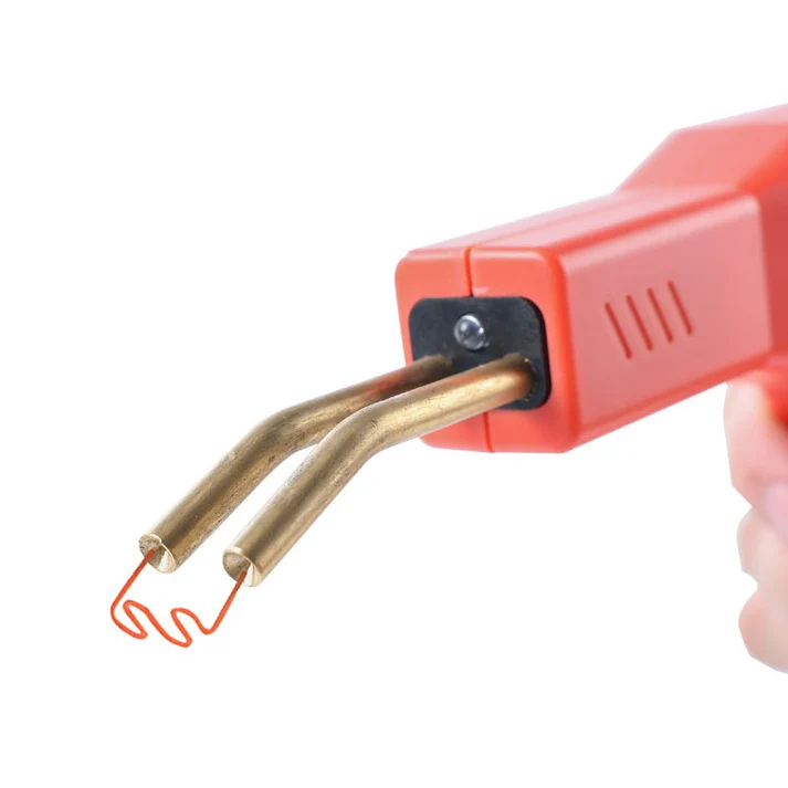Kit Profesional Pistol pentru Lipit Plastic 50W, Aparat Sudură pentru Bară Auto, 200 Capse Incluse, Accesorii Complete pentru Repararea Fisurilor și Elementelor din Plastic