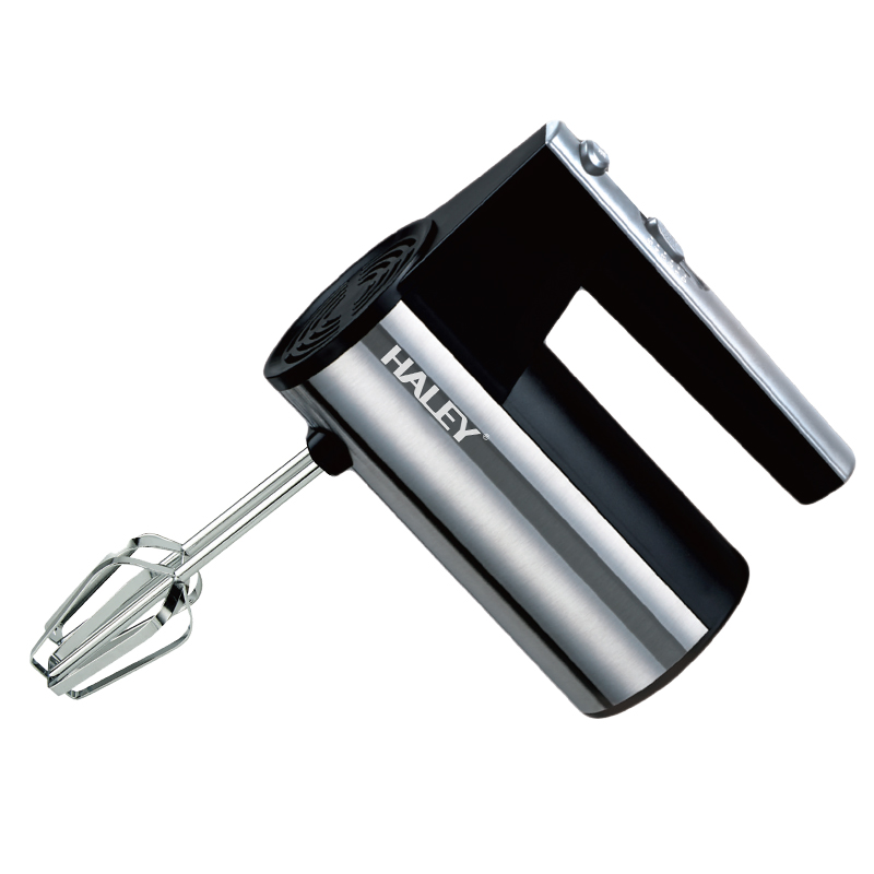Mixer de Mana din Inox HALEY, Garantie 3 Ani, 500W, 5 Viteze, Motor Puternic, Functionare Silentioasa, Accesorii Incluse