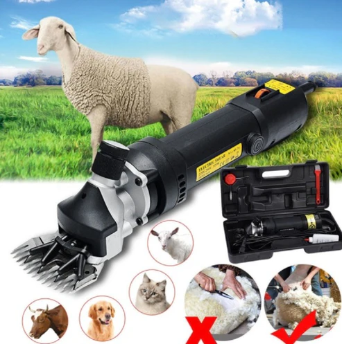 Mașină Profesională de Tuns Oi 850W, 6 Trepte de Viteză, 2400 RPM, Cablu 5 Metri, Lame din Oțel, Set Complet pentru Tunsul Animalelor
