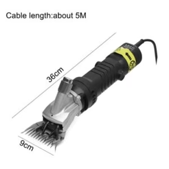 Mașină Profesională de Tuns Oi 850W, 6 Trepte de Viteză, 2400 RPM, Cablu 5 Metri, Lame din Oțel, Set Complet pentru Tunsul Animalelor