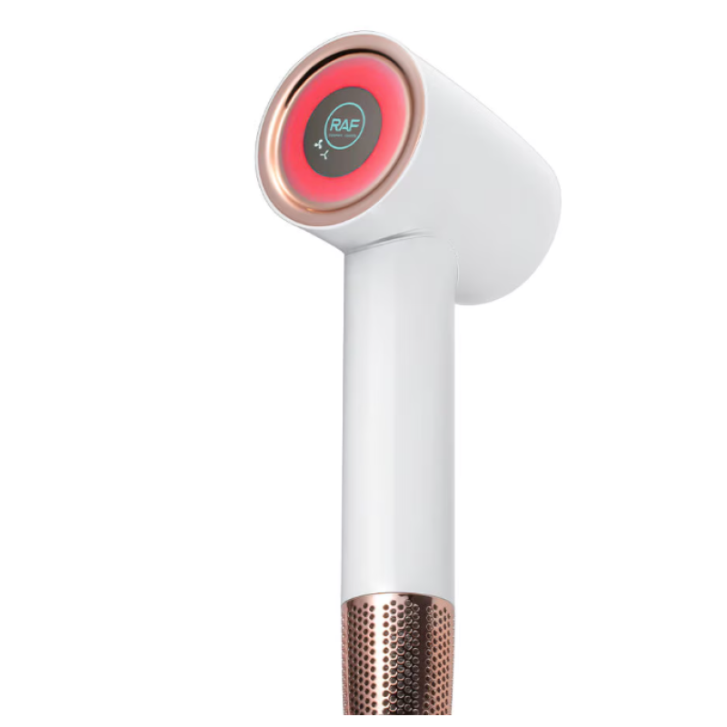 Uscator de par RAF R423, 1600W, 3 trepte temperatura, 2 viteze, display LED, alb/auriu, garantie 3 ani