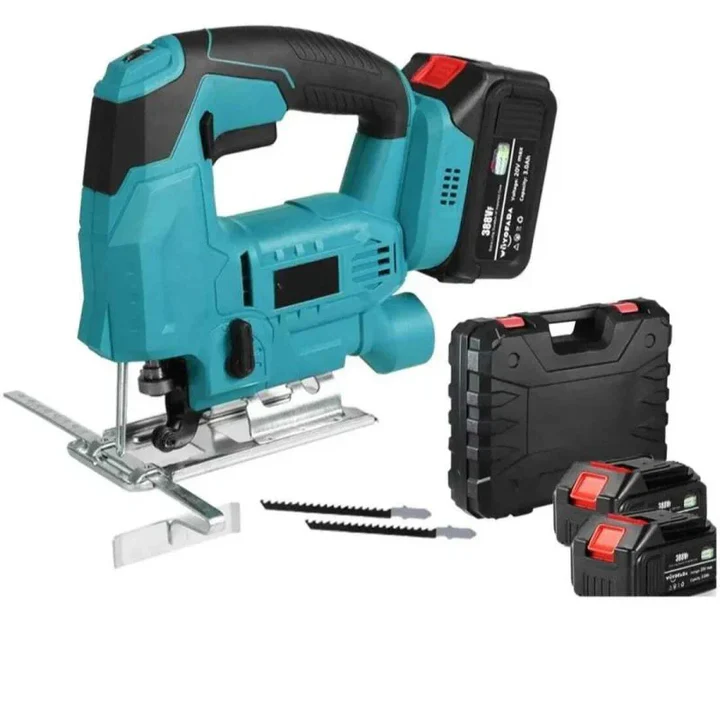 Fierăstrău Pendular Profesional 48V, 2 Acumulatori 8.0Ah, 3200 RPM, Tăiere Lemn, PAL și MDF, Încărcător și Valiză Incluse, Fără Fir