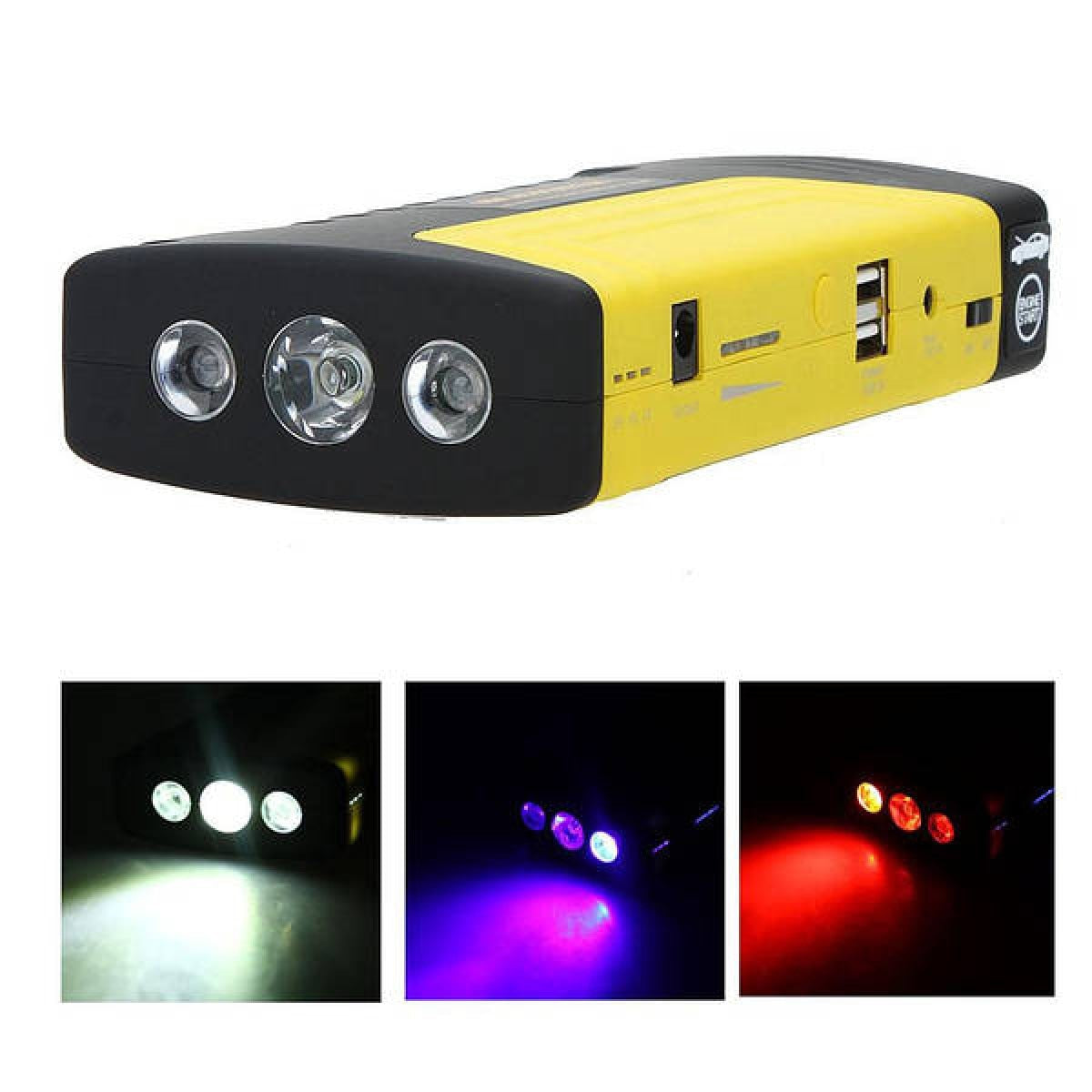 Robot Pornire Auto Portabil 60800mAh, Booster Baterie 12V, Power Bank, Compresor Auto, Lanternă LED, Încărcare USB – Kit Multifuncțional de Urgență