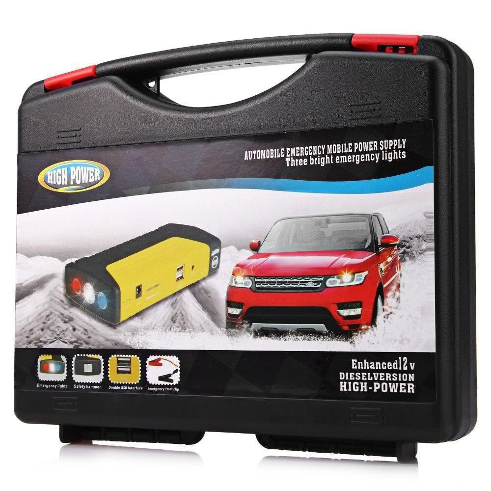 Robot Pornire Auto Portabil 60800mAh, Booster Baterie 12V, Power Bank, Compresor Auto, Lanternă LED, Încărcare USB – Kit Multifuncțional de Urgență