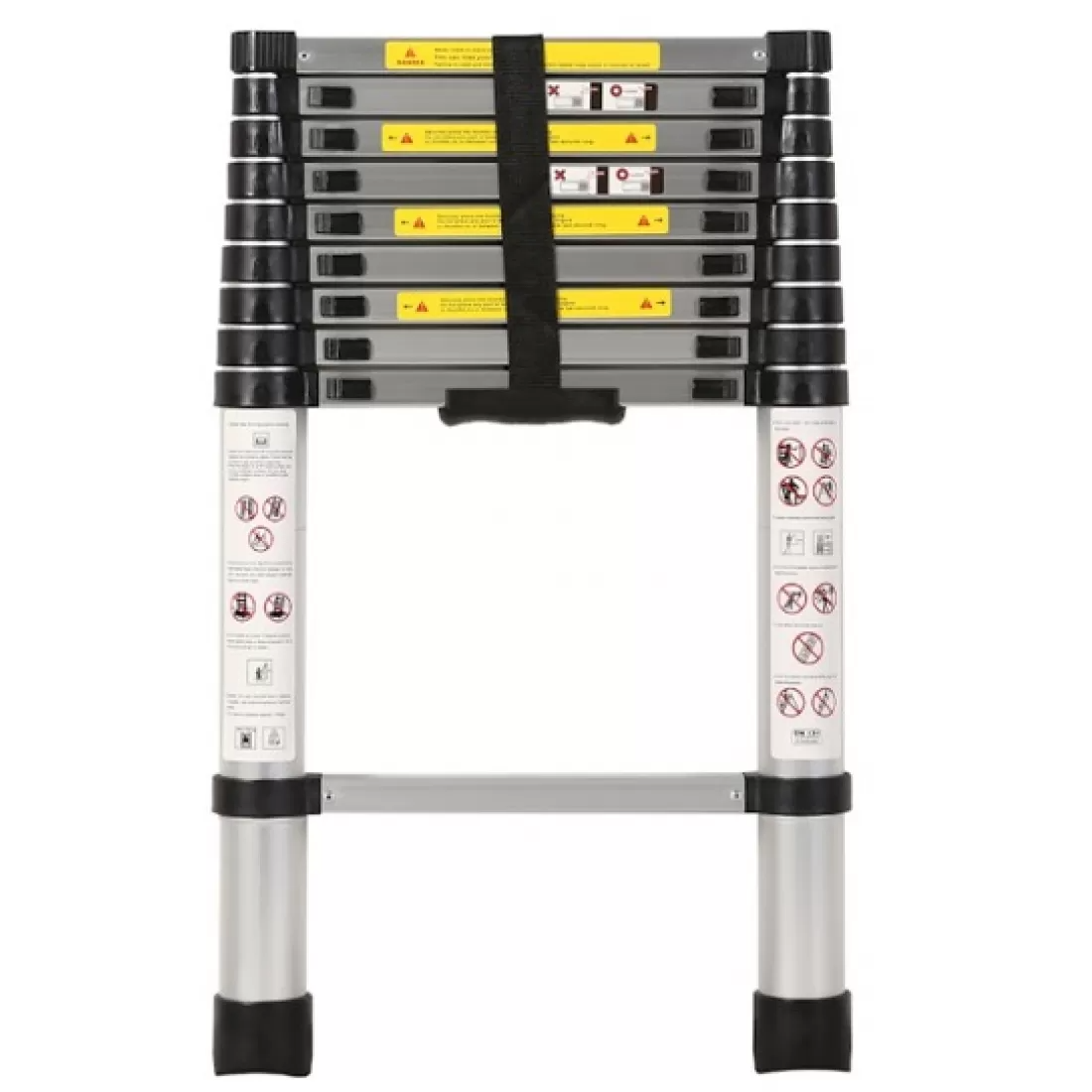 Scarǎ telescopică din aluminiu 2.9 m, 10 trepte, pliabilă, capacitate 150 kg