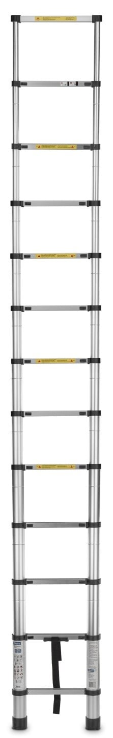 Scarǎ telescopică din aluminiu 2.9 m, 10 trepte, pliabilă, capacitate 150 kg