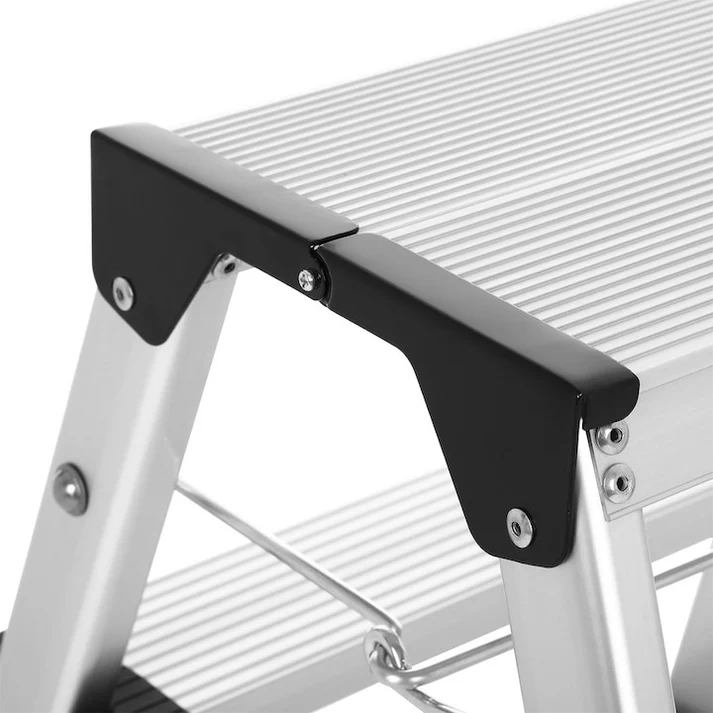 Scara dubla pliabila aluminiu, 3 trepte, capacitate 150 kg, usoara, multifunctionala, antiderapanta