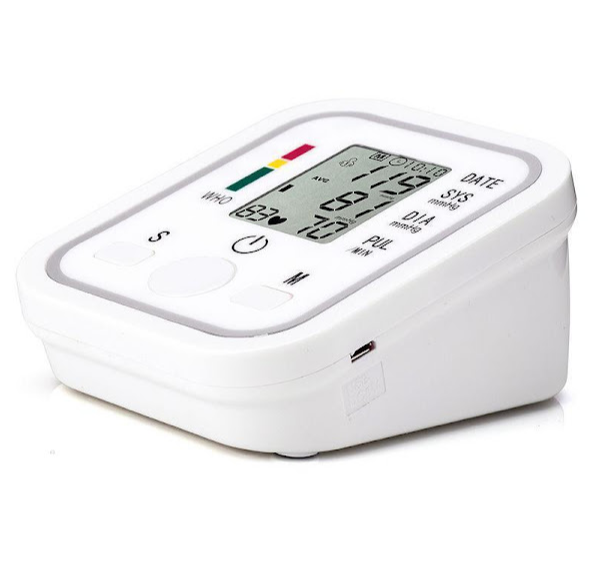 Tensiometru Electronic de Braț Automat, Ecran LCD Mare, Măsurare Tensiune și Puls, Detectare Bătăi Neregulate, Memorie și Operare cu Un Singur Buton