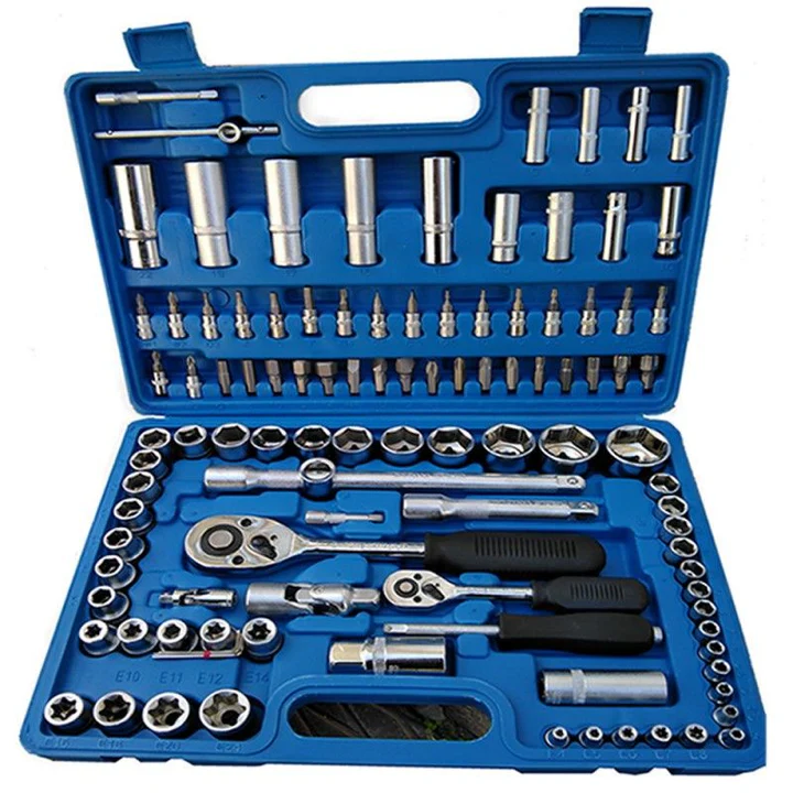 Trusă Profesională Scule 108 Piese, Tubulare, Clichet, Torx, Chrome Vanadium, Cutie Transport