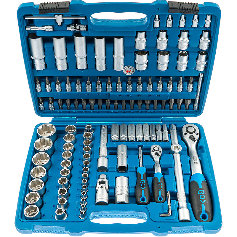 Trusă Profesională Scule 108 Piese, Tubulare, Clichet, Torx, Chrome Vanadium, Cutie Transport