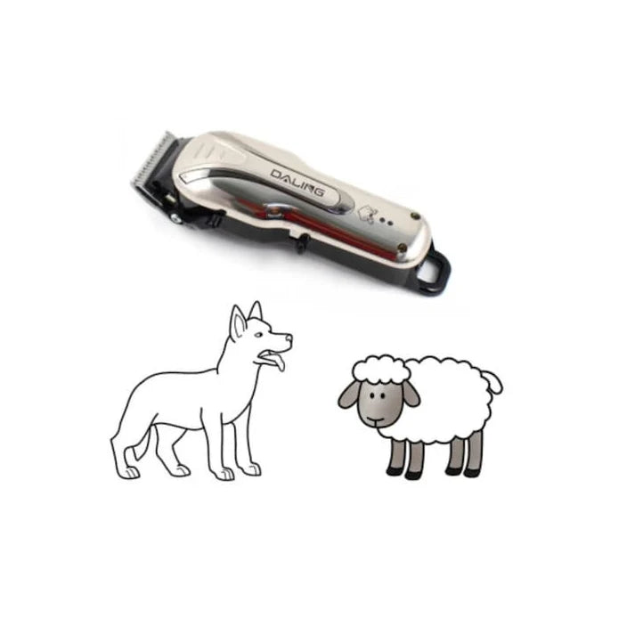 Mașină de Tuns Animale Daling DL-D33 8 în 1 | Câini, Pisici și Oi | Motor Puternic 12W | 4 Piepteni | Reîncărcabilă | Accesorii Complete