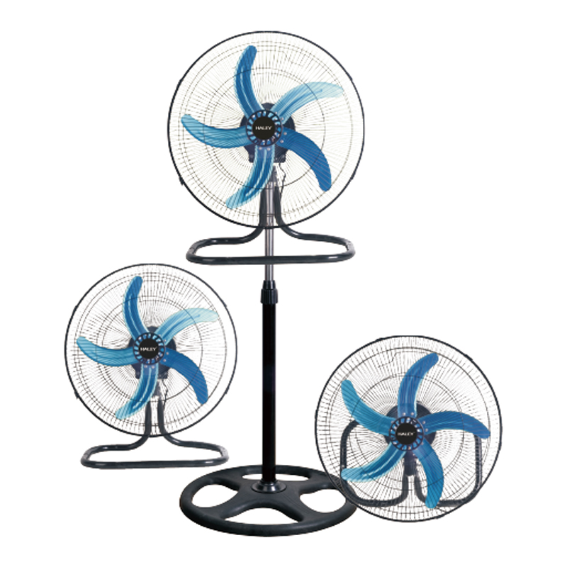 Ventilator 3 in 1 HALEY, Garantie 3 Ani, 200W, 45cm, Podea/Perete/Stativ, 3 Viteze, Oscilatie, Inaltime Reglabila pana la 155cm