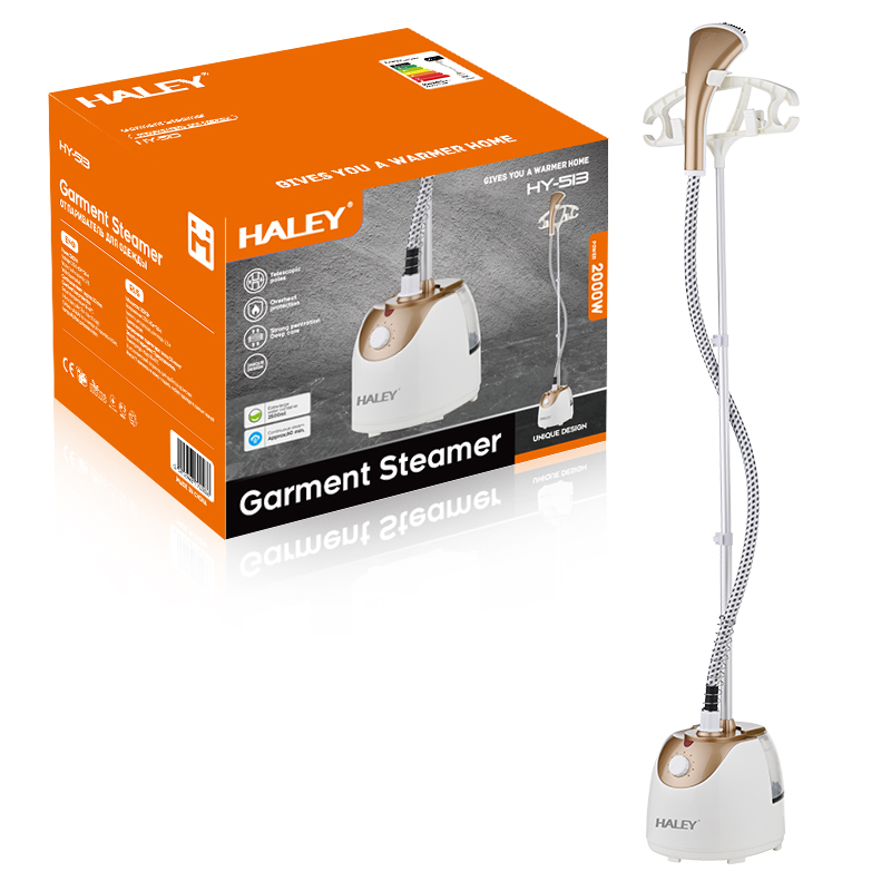Aparat de Calcat Vertical cu Aburi HALEY, Garantie 3 Ani, 2000W, Rezervor 2.5L, Suport Telescopic, Fier de Calcat Portabil pentru Haine