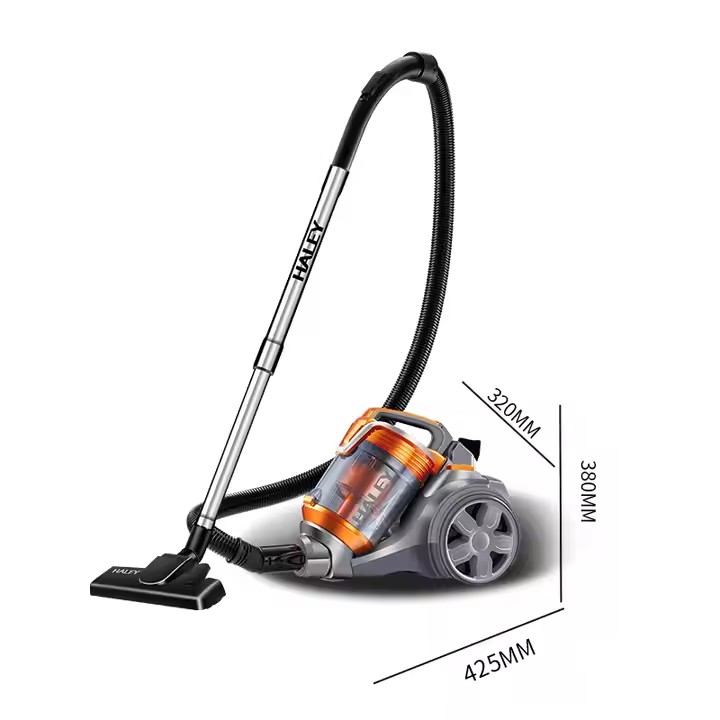 Aspirator portabil HALEY HY-9905, 3000W, sac 4L, putere mare aspirare, portocaliu/gri, Garantie 3 Ani