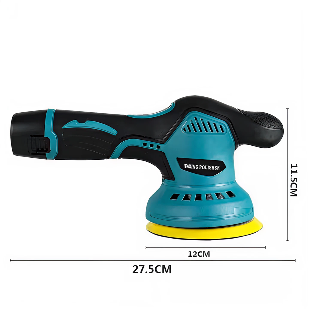 Aparat Polish Auto Profesional, 2 Acumulatori 48V, 1500mAh, 8 Viteze, 5500 RPM, Fără Fir, Accesorii Incluse pentru Lustruire Caroserie și Faruri