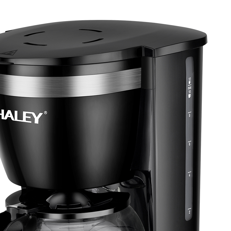 Aparat de Cafea HALEY HY-2808, Garantie 3 Ani, 800W, Capacitate 1.25L, 12 Cani, Sistem de Siguranta, Operare Usoara
