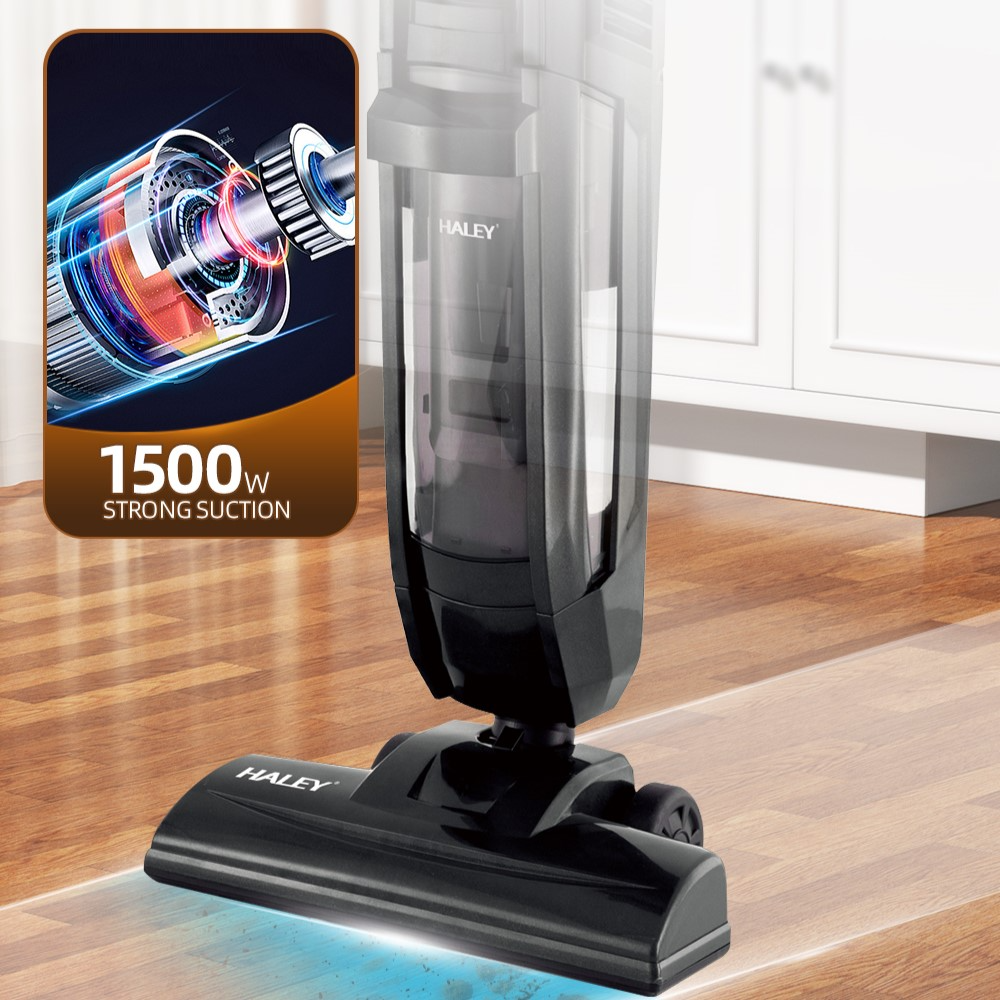 Aspirator portabil HALEY HY-1923, 800W, motor fara perii, recipient 1L, aspirare puternica, compact, Garantie 3 Ani