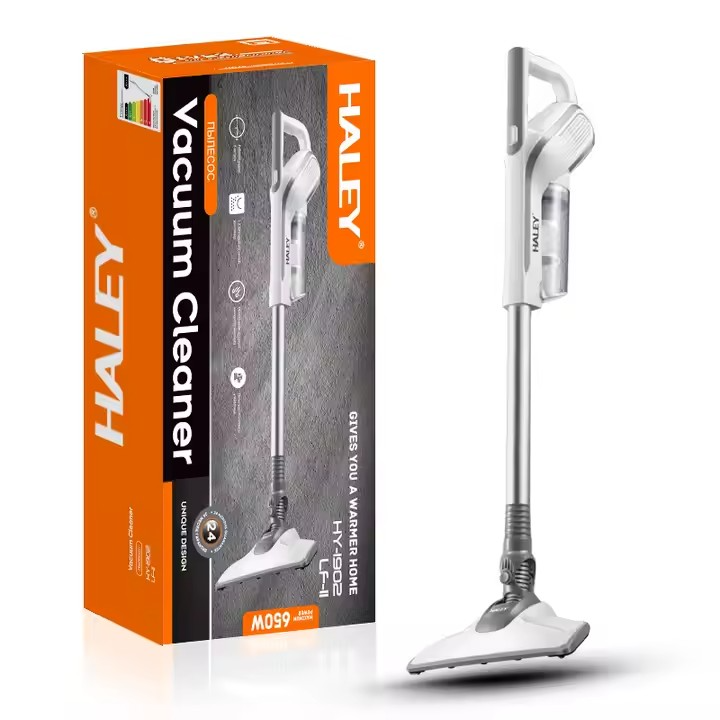 Aspirator vertical HALEY HY-1902, 650W, ciclonic, recipient 1L, motor brushless, compact, Garantie 3 Ani