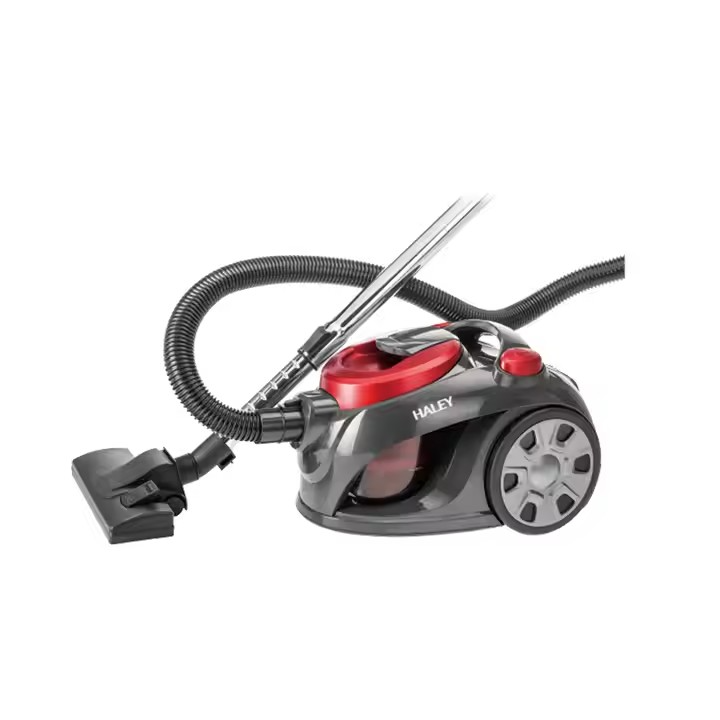 Aspirator HALEY HY-1503, 3000W, recipient 1.5L, cu sac, putere aspirare mare, rosu/negru, Garantie 3 Ani