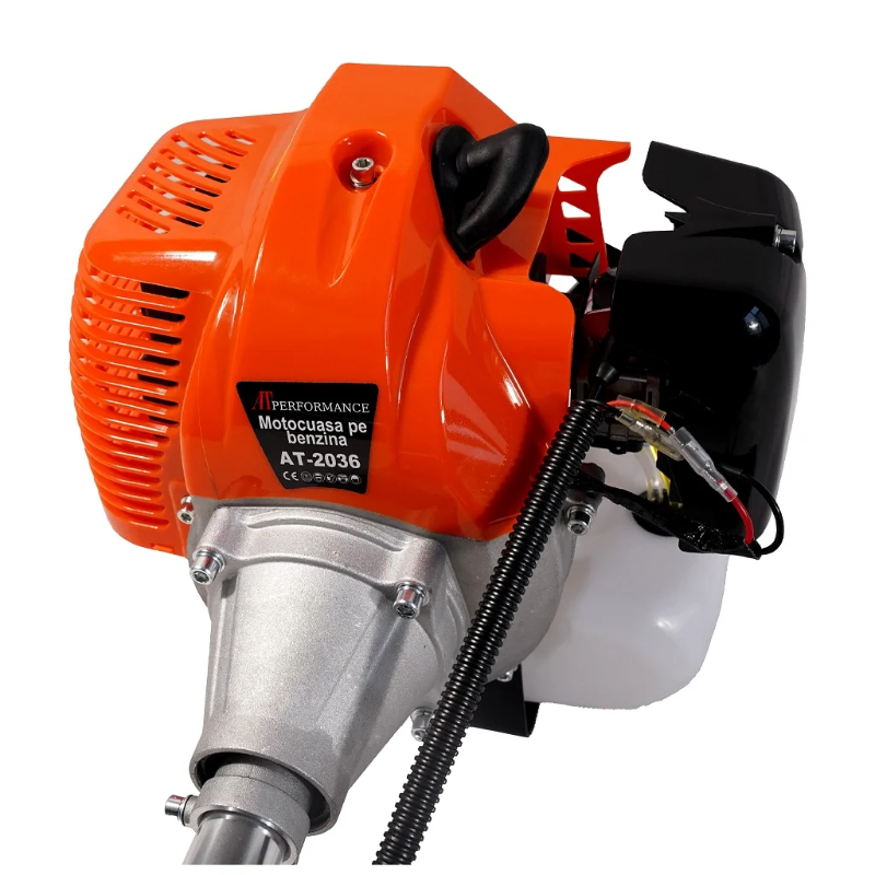 Motocoasa pe benzina AT Performance AT-2036, 52cc, 6CP, 11000RPM, accesorii incluse, ham profesional, Garantie 3 Ani