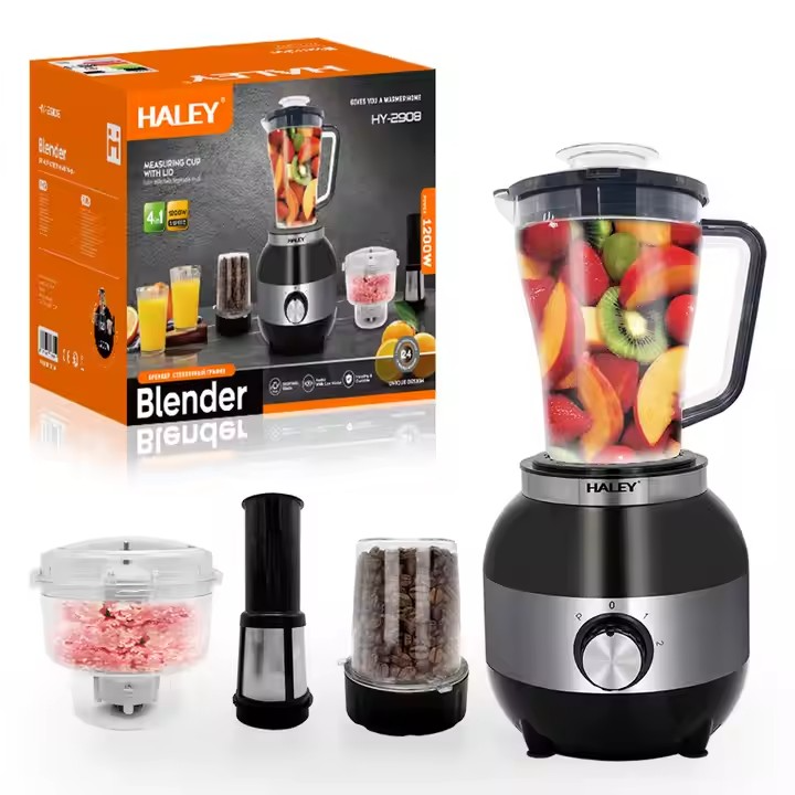 Blender multifunctional HALEY, 1200W, vas 1.8L, lame din inox, viteze multiple, Garantie 3 Ani