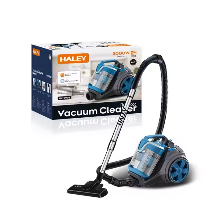 Aspirator cu sac HALEY, 3000W, capacitate 4L, putere mare de aspirare, sistem ciclonic, Garantie 3 Ani