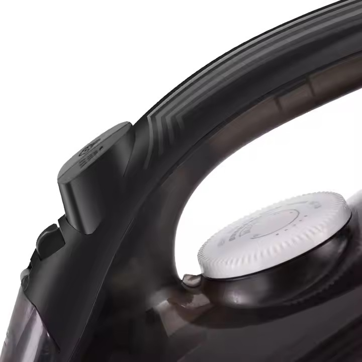 Fier de calcat de mana HALEY HY-2032, 1400W, abur sub presiune, talpa ceramica, temperatura reglabila, negru, Garantie 3 Ani