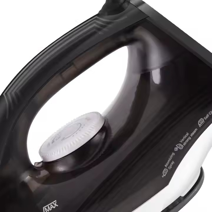 Fier de calcat de mana HALEY HY-2032, 1400W, abur sub presiune, talpa ceramica, temperatura reglabila, negru, Garantie 3 Ani