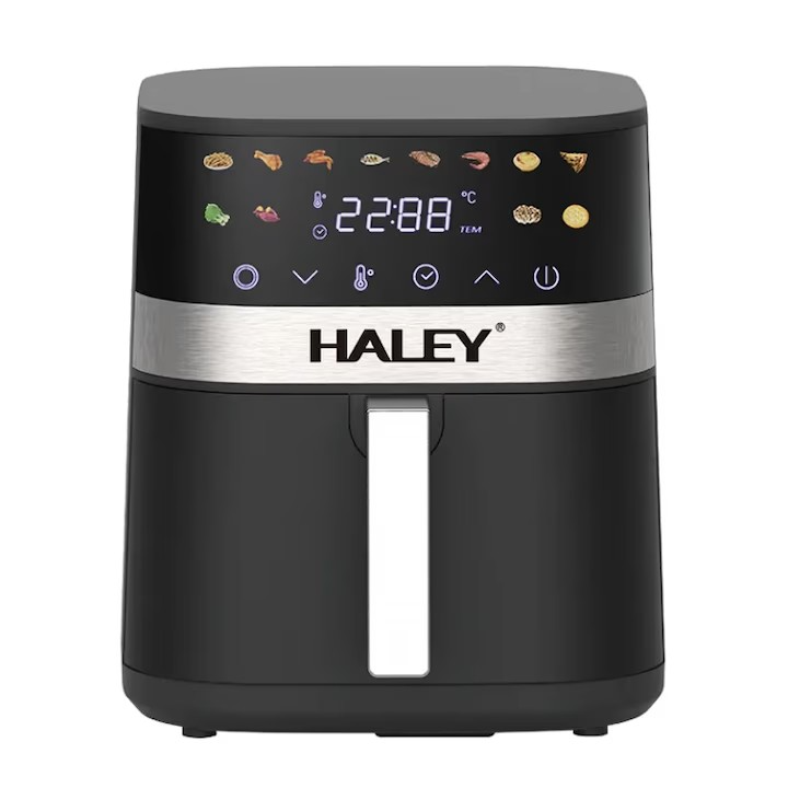 Friteuza cu aer HALEY HY-2514, 2000W, capacitate 7L, air fryer digital, antiaderenta, protectie supraincalzire, Garantie 3 Ani