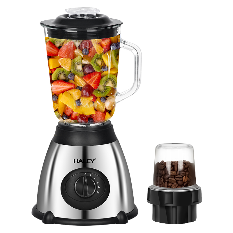 Blender Multifunctional HALEY 1200W, 1.5L, motor profesional 7025, recipient suc 500ml, zdrobire gheata, Garantie 3 Ani