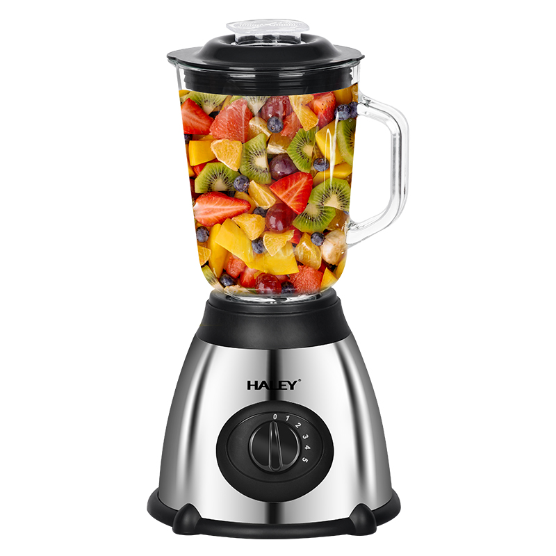 Blender Multifunctional HALEY 1200W, 1.5L, motor profesional 7025, recipient suc 500ml, zdrobire gheata, Garantie 3 Ani