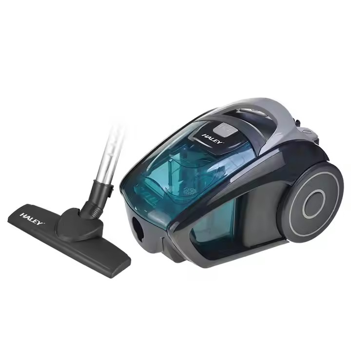 Aspirator fara sac HALEY HY-9034, 2800W, recipient 2L, putere aspirare mare, negru/albastru, Garantie 3 Ani