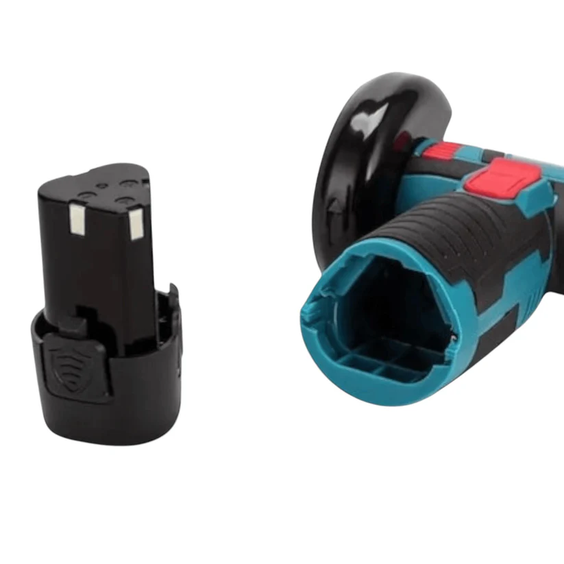 Mini polizor unghiular cu acumulator 48V, 2 baterii incluse, 19500 rpm, 6 discuri, functie soft start, verde/negru