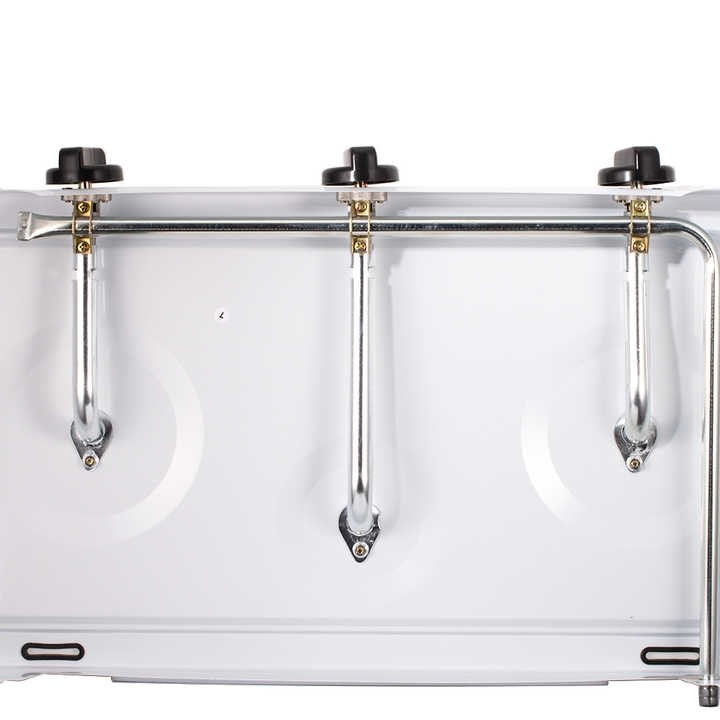 Plită pe Gaz RAF R8035, 3 Arzătoare, Oțel Carbon Rezistent, 53 cm, Aprindere Manuală, Design Compact, Culoare Albă
