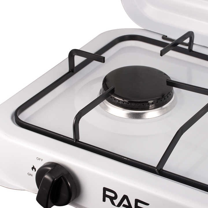 Plită pe Gaz RAF R8035, 3 Arzătoare, Oțel Carbon Rezistent, 53 cm, Aprindere Manuală, Design Compact, Culoare Albă