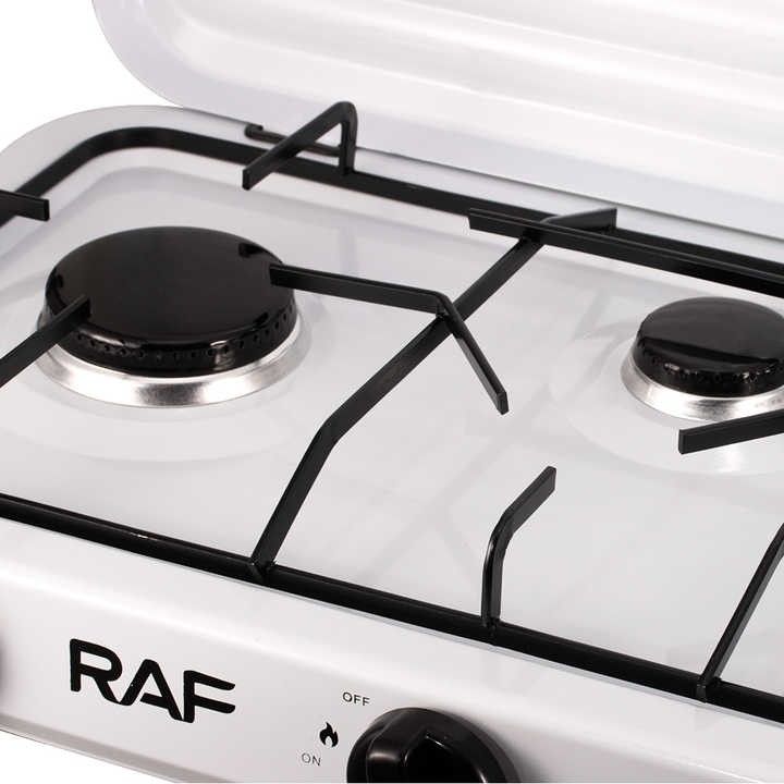 Plită pe Gaz RAF R8035, 3 Arzătoare, Oțel Carbon Rezistent, 53 cm, Aprindere Manuală, Design Compact, Culoare Albă
