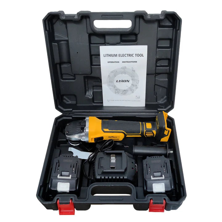 Polizor Unghiular Mustang 48V | 2 Acumulatori 5Ah | Disc 125 mm | 9000 RPM | Flex Profesional Fără Fir | Încărcător + Geantă